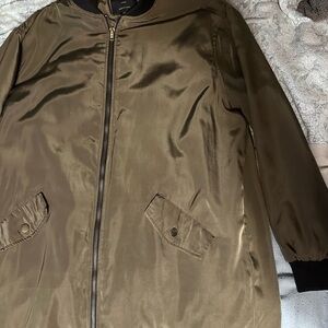 Love Tree Olive Bomber Jacket